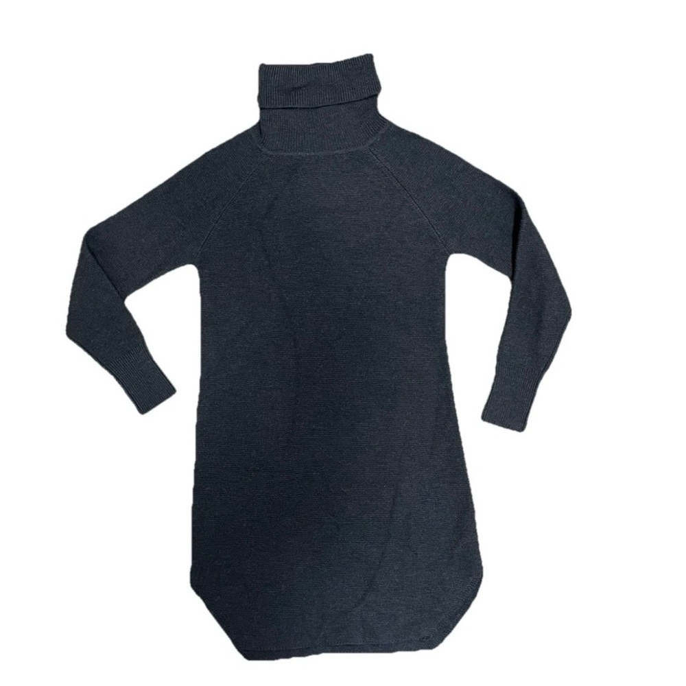 Wilfred Free Sweater Dress Women's S 100% Wool Grey Turtleneck Tunic